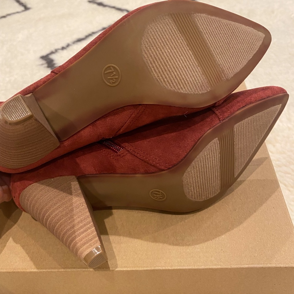 Faux Suede Ankle Booties - Picture 3 of 5